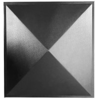 Forma čiapky na stĺpy "Hladký štvoruholník" ABS Veľkosť: 400x400x60 mm