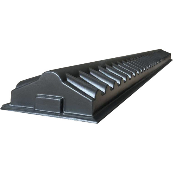 Form (mould) cover for fence "Ridge shingles" No. 2 ABS Size: 1930х185х80 mm