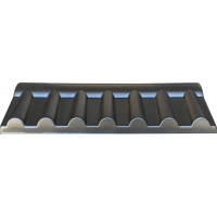 Molde para cubrir la valla "Teja" Parapeto nº 1 ABS Tamaño: 500x180x70 mm
