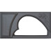 Form (mould) for headstone graving № 110 ABS Size: 1300х700х110/90 mm