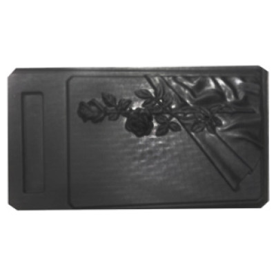 Form (mould) for headstone graving № 112 ABS Size: 1100х600х110/90 mm