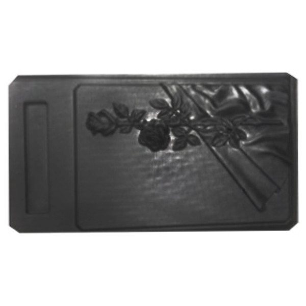 Form (mould) for headstone graving № 112 ABS Size: 1100х600х110/90 mm