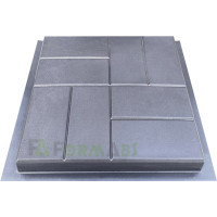 Form paving tiles "Eight bricks smooth" No. 8 ABS Size: 300x300x30 mm