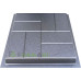 Form paving tiles "Eight bricks shagreen" No. 9 ABS Size: 300x300x30 mm
