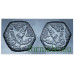 Form paving tiles "Dino tracks" set, 2 pcs. ABS Size: 400x400x40 mm