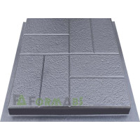 Form paving tiles "Eight bricks shagreen" No. 4 ABS Size: 400x400x40 mm Form paving tiles "Eight bricks shagreen" No. 4 ABS Size: 400x400x40 mm