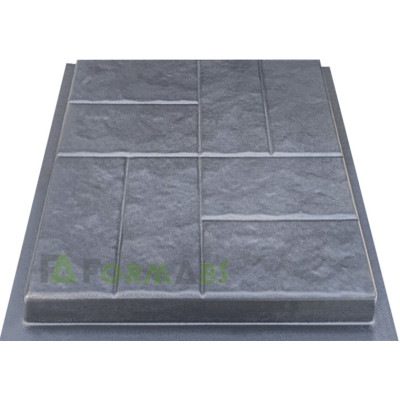 Form paving tiles "Eight chipped bricks" No. 5 ABS Size: 400x400x40 mm