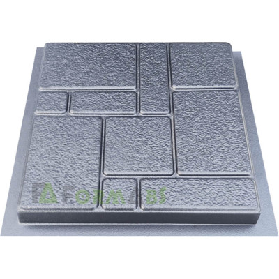 Form paving tiles "Stones shagreen" No. 7 ABS Size: 400x400x40 mm
