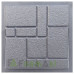 Form paving tiles "Stones shagreen" No. 7 ABS Size: 400x400x40 mm