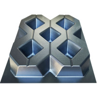 Matriță pentru dale de pavaj "Gazon" art. 2 din ABS Dimensiune: 400x400x60 mm