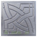 Form paving tiles "Cosmos" No. 15 ABS Size: 400x400x40 mm