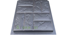 Forma na dlažbu "Rím" č. 17 z ABS Veľkosť: 400x400x40 mm