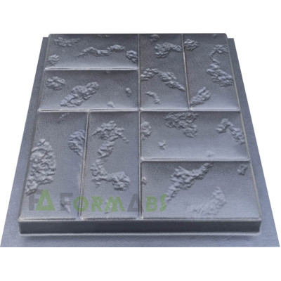 Matriță pentru dale de pavaj "Roma" art. 17 din ABS Dimensiune: 400x400x40 mm