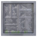 Matriță pentru dale de pavaj "Roma" art. 17 din ABS Dimensiune: 400x400x40 mm