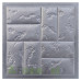 Matriță pentru dale de pavaj "Roma" art. 17 din ABS Dimensiune: 400x400x40 mm