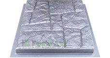 Forma na dlažbu "Plinyak" č. 13 z ABS Veľkosť: 400x400x40 mm
