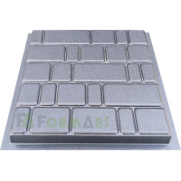Molde para baldosas "Suave ciudad vieja" nº 12 ABS Tamaño: 500x500x50 mm