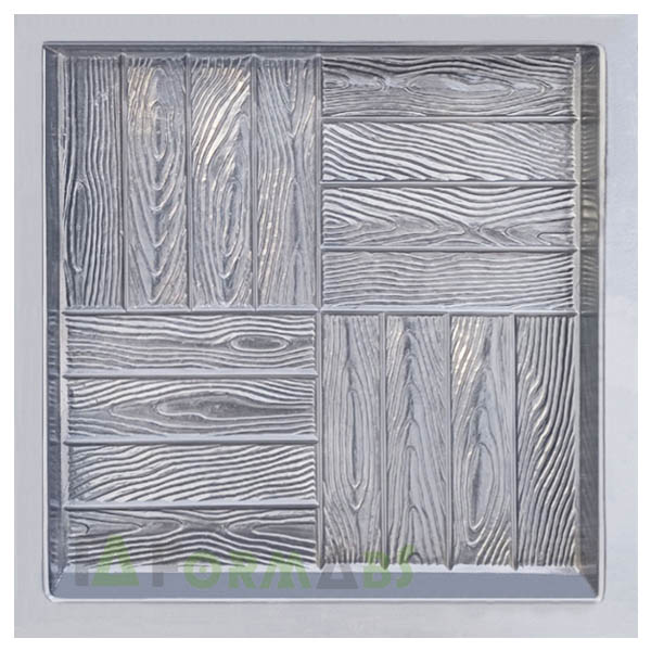 Molde para baldosas "Parquet" nº 8 ABS Tamaño: 500x500x50 mm