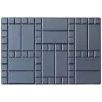 Form paving tiles "Brick with mosaic" No. 1 ABS Size: 750х500х80 mm