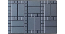 Forma na dlažbu "Tehla s mozaikou" č. 1 z ABS Veľkosť: 750х500х80 mm