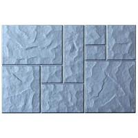 Form paving tiles "Chipped stone" No. 3 ABS Size: 750х500х80 mm