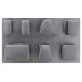 Form paving tiles "Old town shagreen" 7 pcs ABS