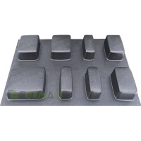 Form paving tiles "Old town shagreen" 8 pcs ABS