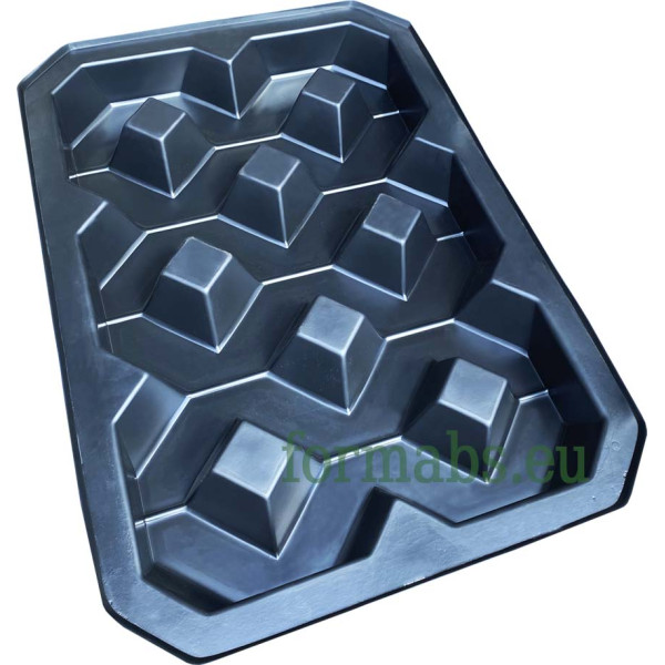 Form paving tiles "Lawn" No. 1 ABS Size: 600x400x60 mm