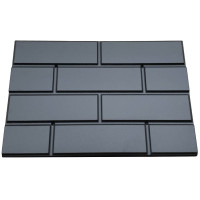Facade ABS mould (form) tiles No. 56 Size: 600x400x22 mm