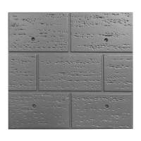 Matriță țiglei de fațadă art. 21 ABS Dimensiuni: 500х500х18 mm