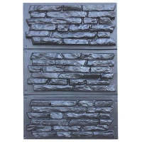 Forma fasádna obklady č. 42 rodina 3 ks ABS Veľkosť celková: 660x390x30 mm
