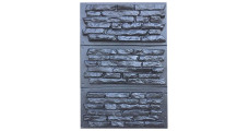 Forma fasádna obklady č. 42 rodina 3 ks ABS Veľkosť celková: 660x390x30 mm