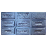 Forma de las baldosas de la fachada nº 45 juego de 9 pcs. ABS Tamaño: 950х530х25 mm