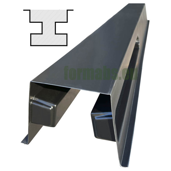 Stlpová forma ABS "Hladký" č. 41 s drážkami Veľkosť: 1320х125х115 mm