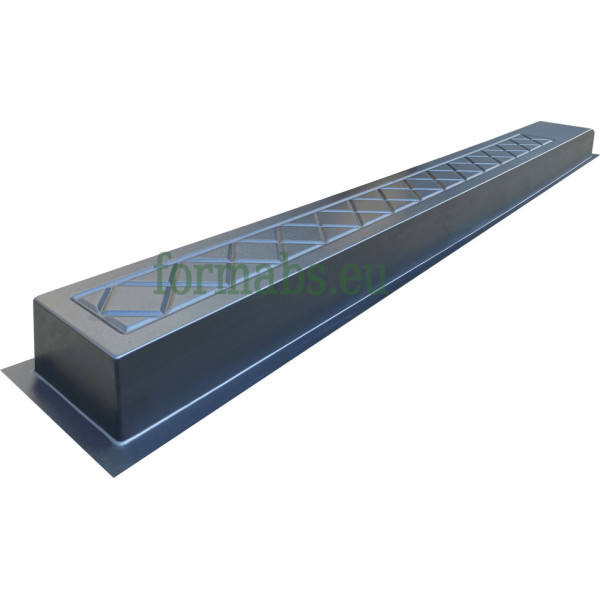 Post mould (column) "Byzantium" No. 40 ABS form for 3 panels without grooves Size: 2200x200x120 mm