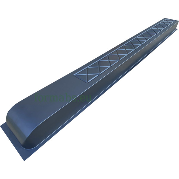 Post mould (column) "Byzantium" No. 40 ABS form for 3 panels without grooves Size: 2200x200x120 mm