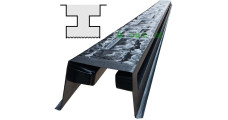 Stlpová forma ABS "Odštiepený kameň" č. 25 otváracia s drážkami Veľkosť: 2750х120х120 mm