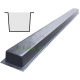 Stlpová forma ABS "Hladký" č. 4 bez dražiek Veľkosť: 2800х125х125 mm