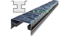 Stlpová forma ABS "Boulder" č. 30 otváracia s drážkami Veľkosť: 2750х210х130 mm