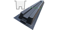 Stlpová forma ABS "Hladký" č. 33 s dražkou Veľkosť: 2800х130(125)х110 mm