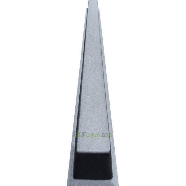Post mould (column) "Smooth" ABS form for 4 panels No. 4 without grooves Size: 2800х125х125 mm