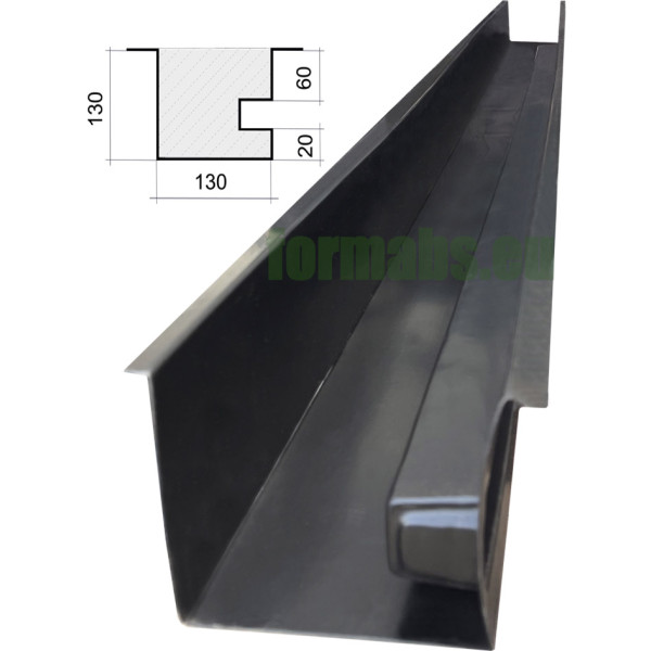 Stlpová forma ABS "Hladký" č. 42 otváracia rohová s dražkou Veľkosť: 2850х130х130 mm