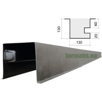 Matriță pentru stâlp de colț "Netedă" ABS art. 42 cu canelură Dimensiuni: 2850x130x130 mm