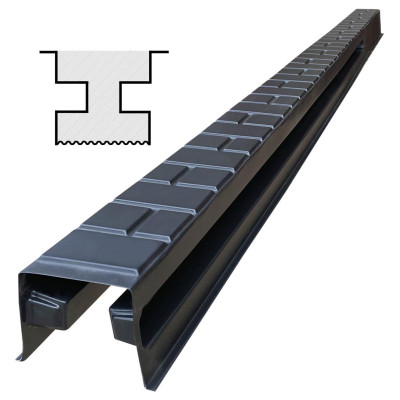 Forma para un pilar "Ladrillo" de ABS nº 36 con ranuras Tamaño: 2800x125x125 mm