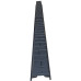 Forma para un pilar "Ladrillo" de ABS nº 36 con ranuras Tamaño: 2800x125x125 mm