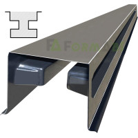 Forma para un pilar "Liso" de ABS nº 37-C con ranuras Tamaño: 3330х120х120 mm