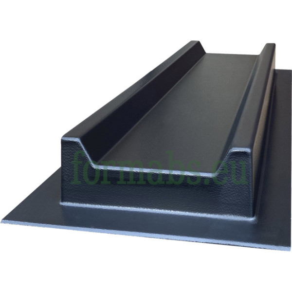 Form for casting square gutter No. 4 ABS Size: 500x160x50 mm
