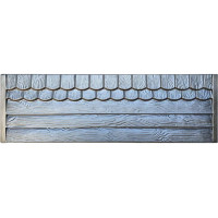 Forma de valla ABS nº A-4 Tamaño: 1500x500x40 mm