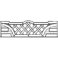 Forma de valla ABS nº 1.021.24 Tamaño: 2000x500x40 mm