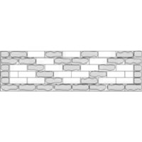 Forma de valla ABS nº 1.028 Tamaño: 2000x500x40 mm Forma de valla ABS nº 1.028 Tamaño: 2000x500x40 mm